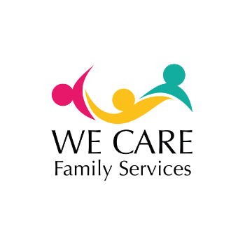 We Care Family Services logo - I AM SQUARED