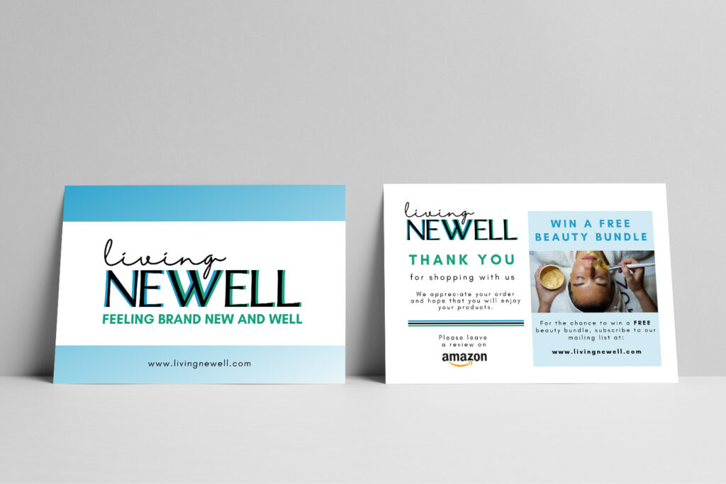 Living Newell Two-sided postcard
