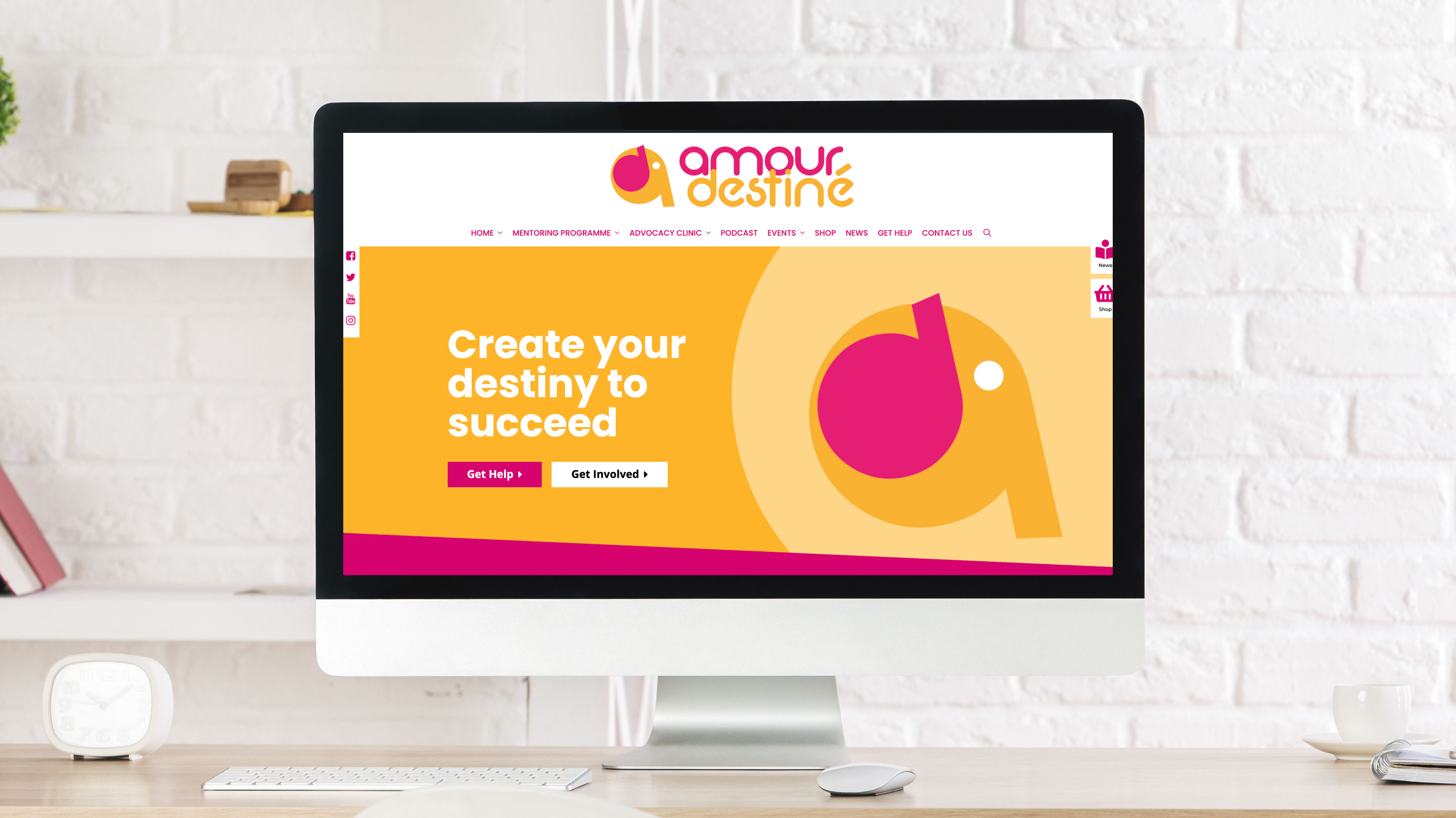 Amour Destiné website by I AM SQUARED